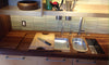 Premium proximity kitchensystem® counter in Iroko